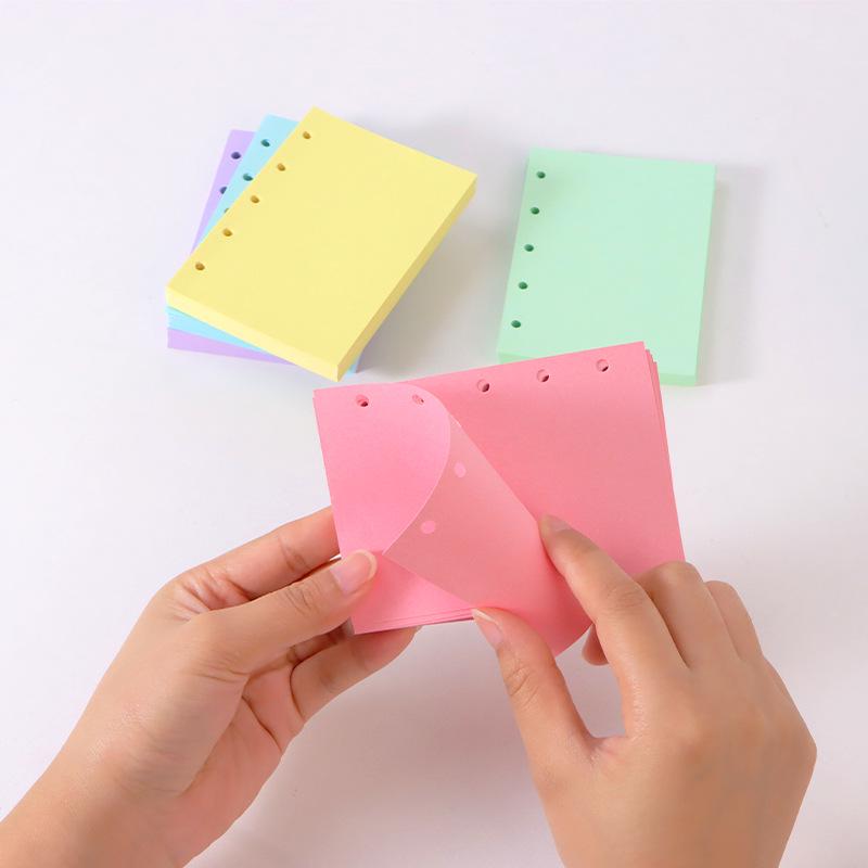 Планировщик M5 с пятью отверстиями, цветные сменные блоки, макаронные тона, плотные внутренние листы на кольцах.