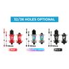 MTB Bike Hub Mountain Bike Bicycle Front & Rear Hub Set 32/36 Holes 6 Bearings with Quick Release