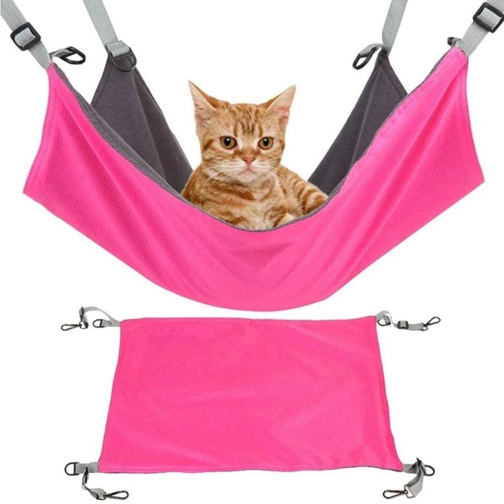 Soft Cat Hanging Hammock Breathable Cats Hanging Sleeping Bed Pet Cage Hammock  For Four Seasons