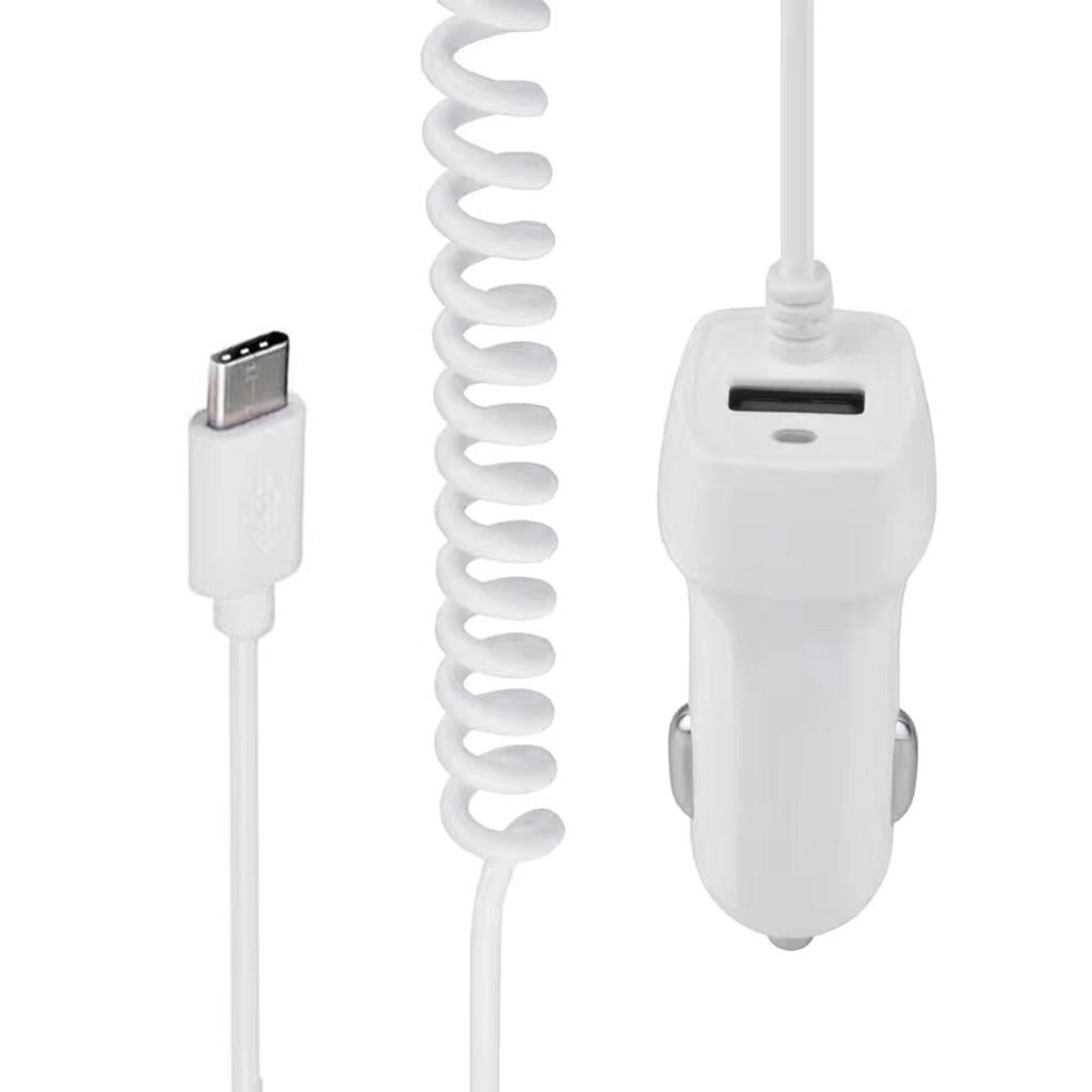 Автомобильный зарядный кабель USB Type C с дополнительным портом USB Аксессуары для быстрой зарядки для телефонов, планшетов, нескольких устройств