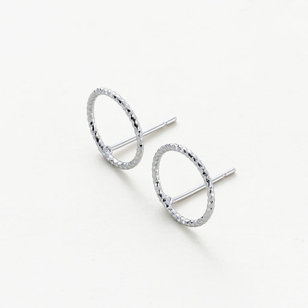 10pcs/lot 12MM 14K 18K Gold Plated Brass Round Stud Earrings High Quality Jewelry Making Supplies Diy Accessories