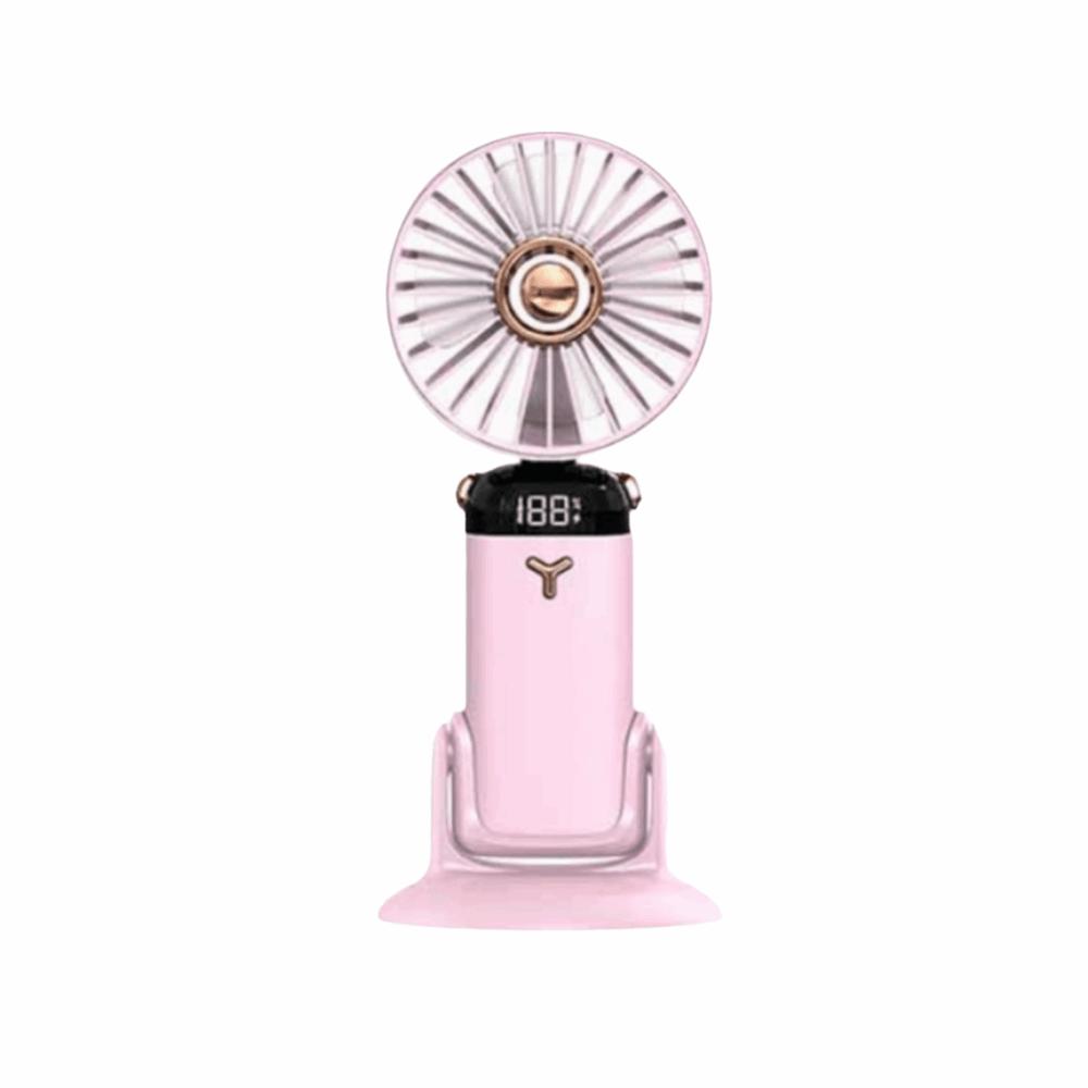 Adjustable Bracket Handheld Folding Fan 2400mAh Stroller Fan Air Conditioner Fan Office Use