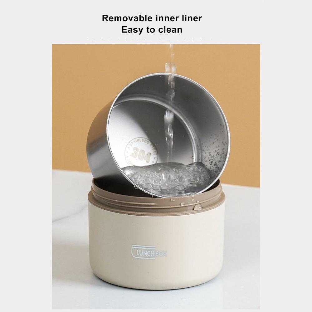 2PCS/3PCS/4PCS 304 Stainless Steel Insulated Lunch Container Portable Lunch Set For Travel