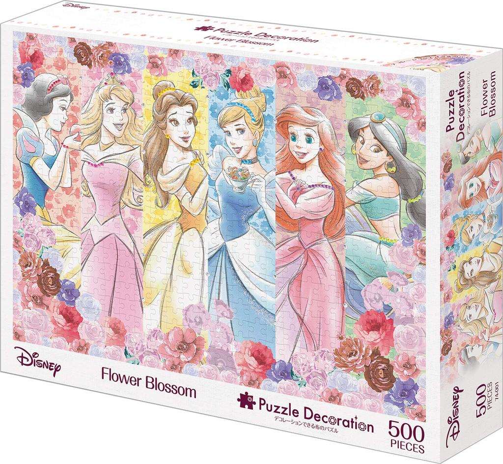 EPOCH Пазл Disney Flower Blossom x из 500 деталей с клеем и шпателем, с декоративными деталями EPOCH (38 53см) 74-001