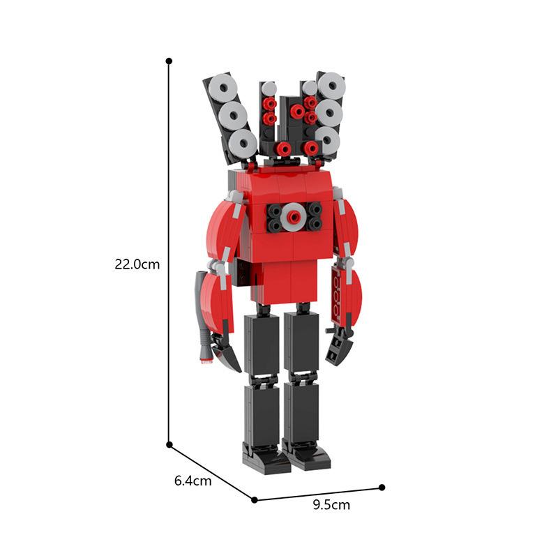 Moc Skibidi Туалет Фигурки строительные блоки, Camerman Titan Speakerman Surveillance Man TVMan Мальчики Кирпичи Игрушки для детей Подарок