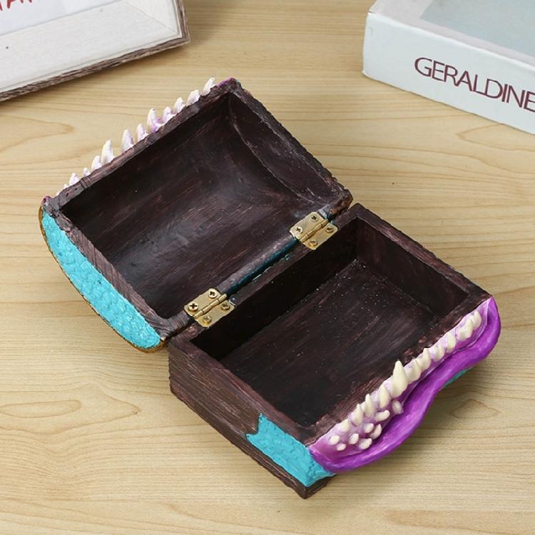 Сундук для хранения костей Мимик Колдун Dices Box Подземелье Коробка для костей Монстры Ужас Смола
