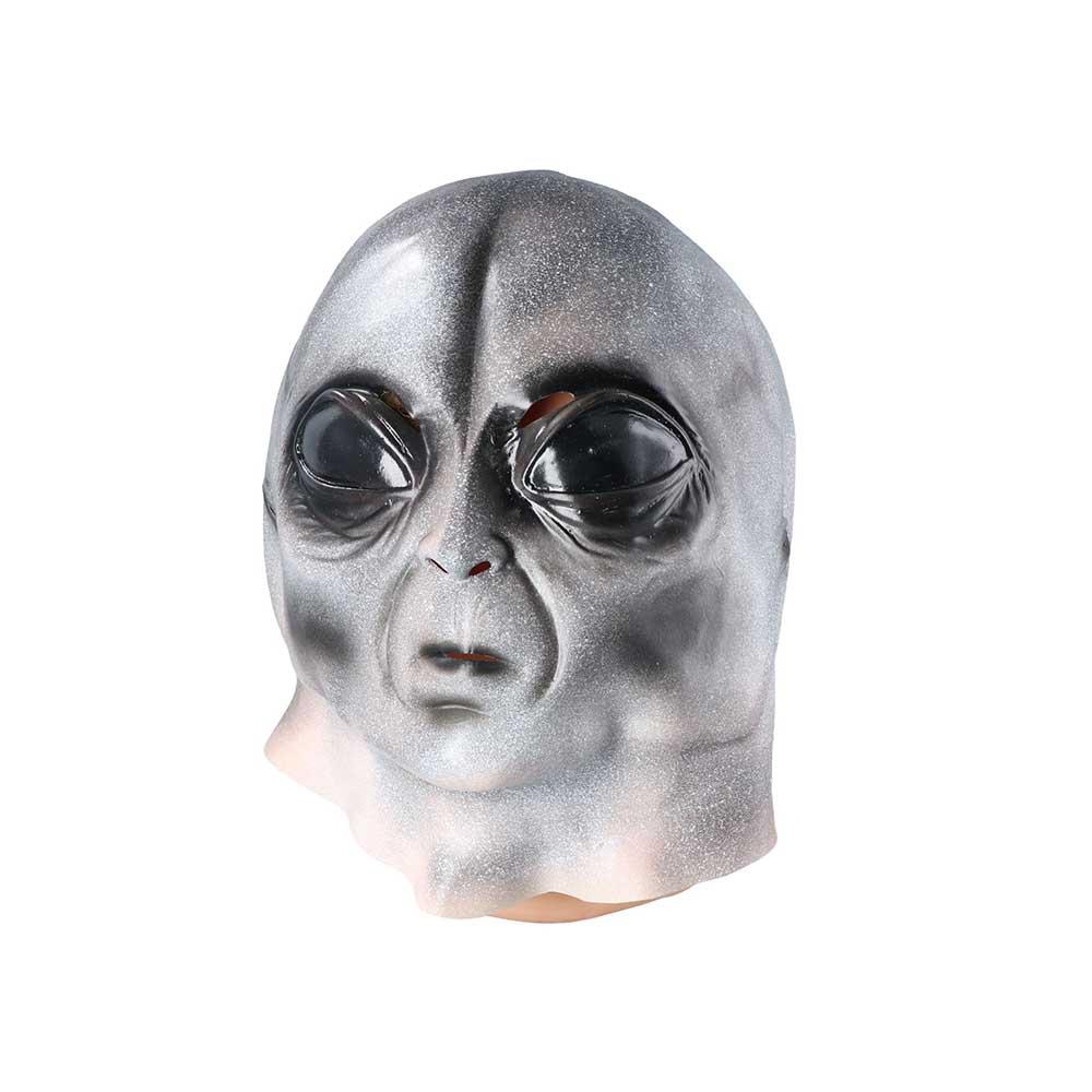 Scary UFO Alien Skull Mask Latex Alien Latex Helmet Kids Gift   Masquerade