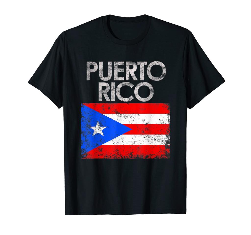 ZX 100 Cotton Vintage Puerto Rico Puerto Rican Flag Pride Gift Hip Hop MEN WOMEN T Shirts Size XS5XL