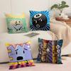 Battle For D-Dream Island Cushion Cover Soft Short Plush Pillow Cover Smooth Cozy Texture Aesthetic Cushion Case Home Decor