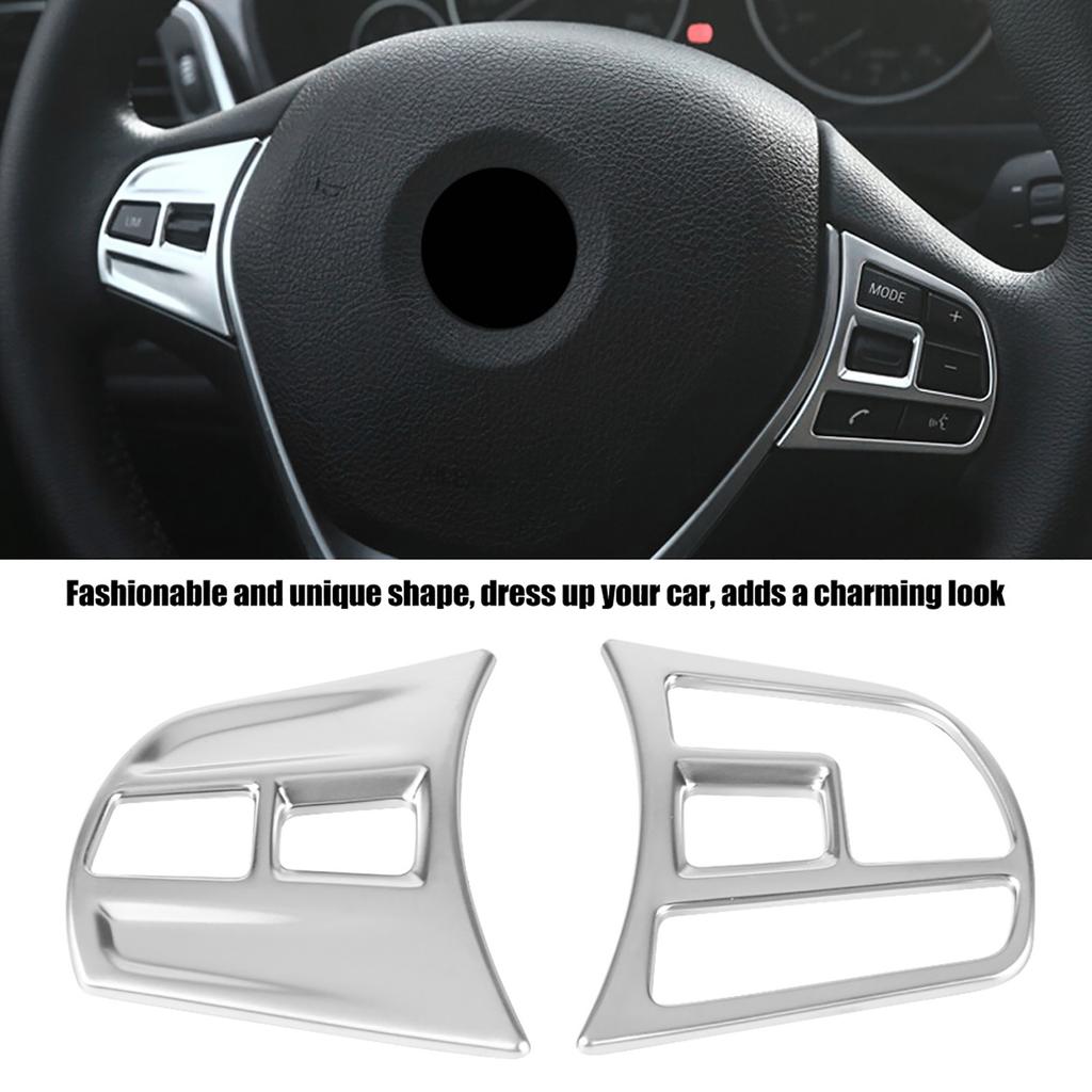 Матовая хромированная отделка кнопок рулевого колеса для 3 серии GT F30 F34 2013?2018