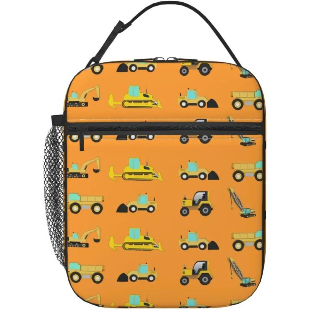 Мультфильм Строительный грузовик Ланч-бокс для детей и мальчиков, термосумка-холодильник, милый ланч-бокс для школы