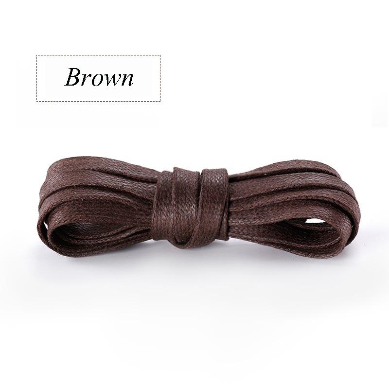 Новые плоские вощеные хлопковые шнурки для обуви унисекс ботинки повседневные кроссовки шнурки кожаные шнурки ботинки водонепроницаемые для шнурков