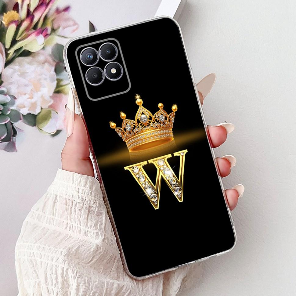 For Realme 8i Case RMX3151 Fashion Letter Cover Coque Soft Silicone Phone Case For Realme Narzo 50 Narzo50 8i Realme8i Bumper