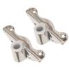 2PCS Marine Grade 316 Stainless Steel Oarlock Socket 1/2in Polished Finish Row Lock Socket Oarlock Support Bracket Yacht Use