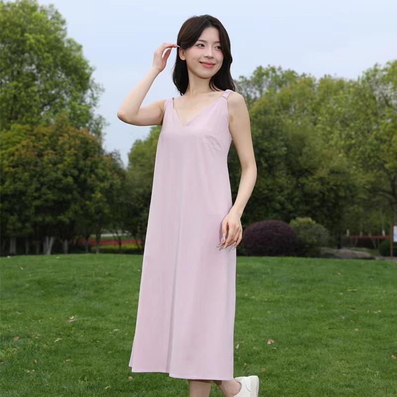 Женская очень длинная дышащая солнцезащитная куртка из ледяного шелка с защитой от УФ-лучей - Повседневный уличный стиль