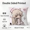 C- Chobits Холст Милый Аниме Наволочка Плюшевая Ткань Мягкая Наволочка Двусторонний Принт Чехол для Подушки Домашние Подарки