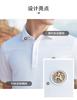Summer Comfortable and Breathable Short-Sleeved Polo Shirt with Mulberry Silk and Modal Cotton