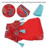 Soft Fabric Dog Cheongsam Floral Print Pet Qipao Dress Traditional Dog Outfit  Daily Wear