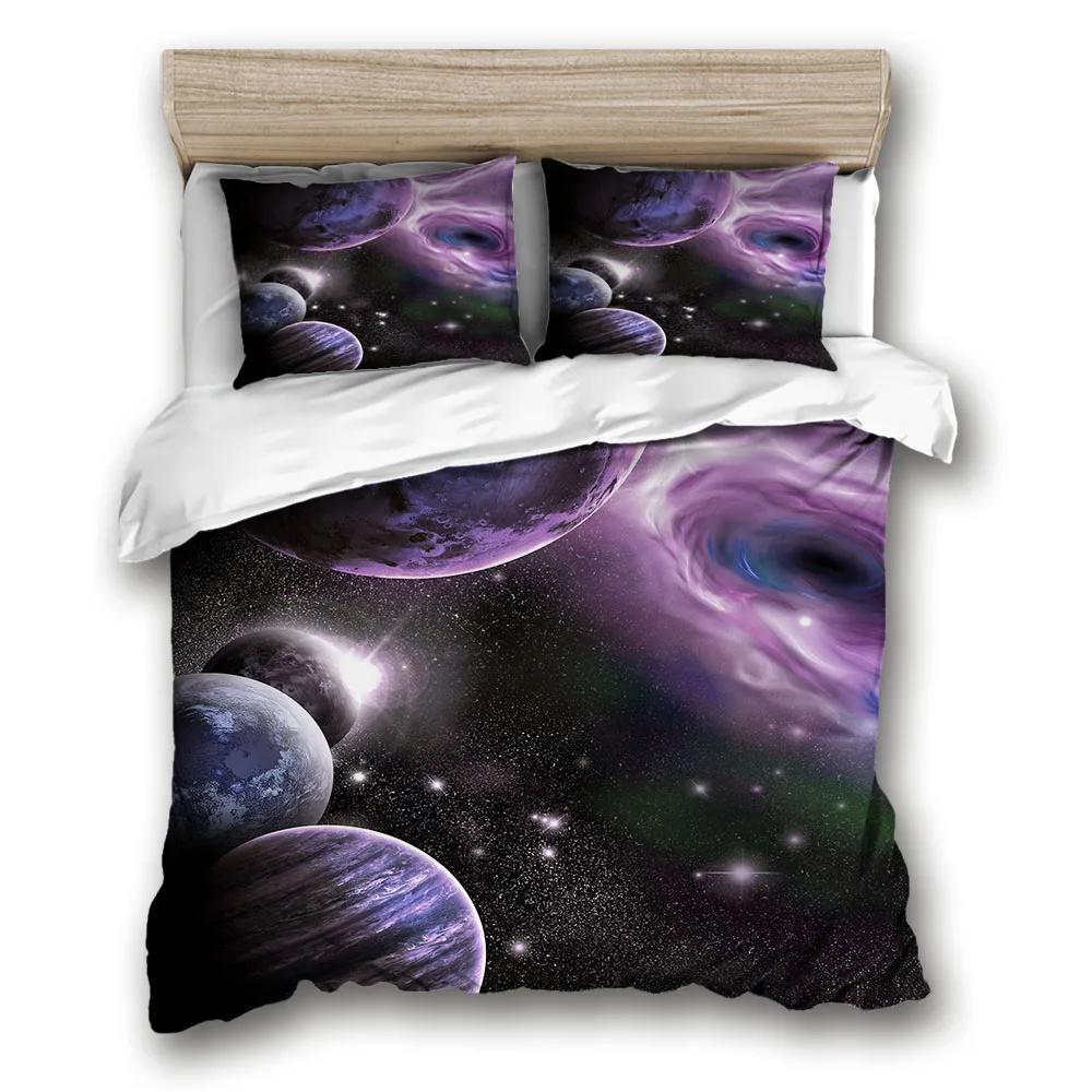 Комплект постельного белья Space star 3d Galaxy Single double Twin/Queen 2pcs/3pcs комплекты постельного белья Universe Outer Space Themed
