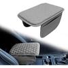 Car Center Console Cover with 2 Storage, Upgraded Microfiber Leather Car Arm Rest Cover, Car Interior Accessories Universal Armrest Cover for Car