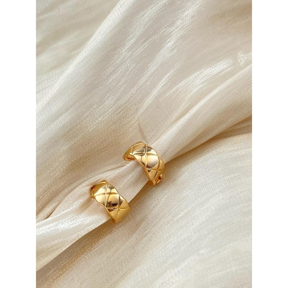 Серьги-ромбы глянцевые женские из 18-каратного розового золота, премиальное издание Seiko, серебряные серьги в полоску с бриллиантами