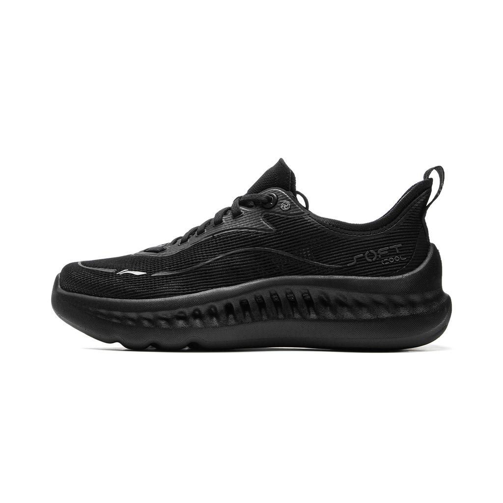 Li Ning SOFT COOL 2 Низкие Повседневные Кроссовки Мужские Черные AGLV009-2