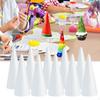 10Pcs Craft Foam Cones Decorations Tree Polystyrene for Party Celebration Classroom