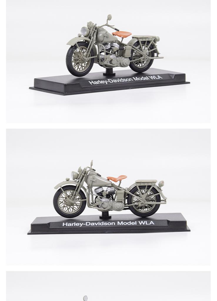 World War II US Army Motorcycle Harley-Davidson WLA Liberator 1/24 Simulation Model Collection JMTN025