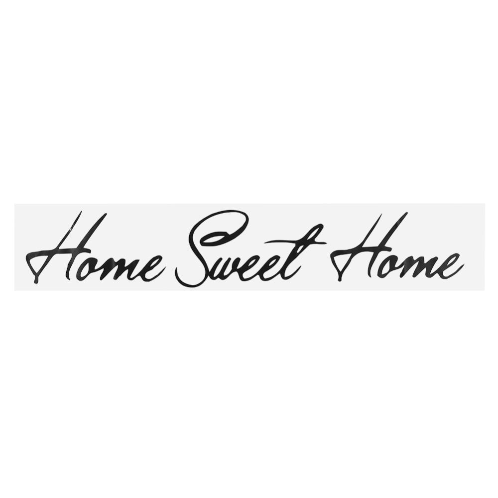 10x60cm Wall Sticker Decals Black Home Decor Stickers Artistic Wall Letter Stickers Entryway Decor