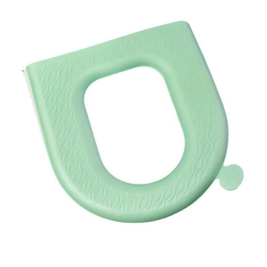 Подушка для сиденья унитаза с мягкой на ощупь поверхностью, водонепроницаемая EVA, портативный коврик для унитаза, моющийся, с ручкой, гигиеничная подушка для сиденья унитаза