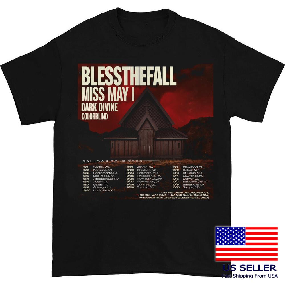 НОВАЯ футболка Blessthefall Band Gallows Tour Подарок для фаната Унисекс от S до 5XL Футболка MD966 Унисекс футболка
