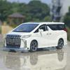1:32 Alphard Coaster Миниатюрные Модели Игрушки Литой Сплав Двери Машины Открываются Звук Свет Инерционный Трендовые Украшения для Подарков Другу