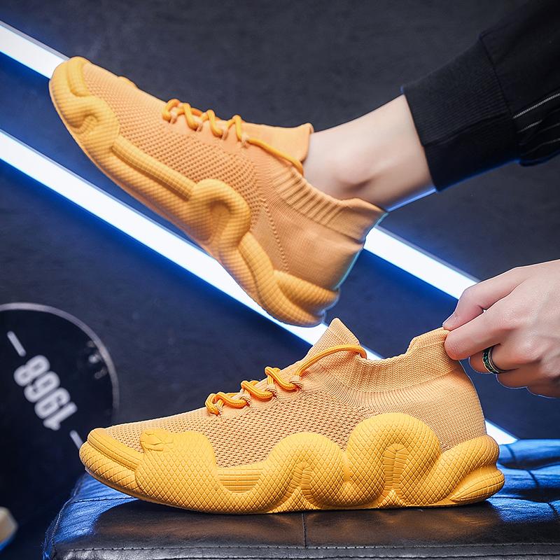 Fashion Comfortable Men's Designer Mesh Casual Sneakers Lace-up Outdoor Tennis Walking Fitness Men's Shoes Plus Size