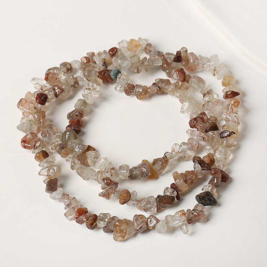 Ожерелье из натурального аметиста, 80 см - Полированные, Неправильные полоски для изготовления украшений и браслетов своими руками