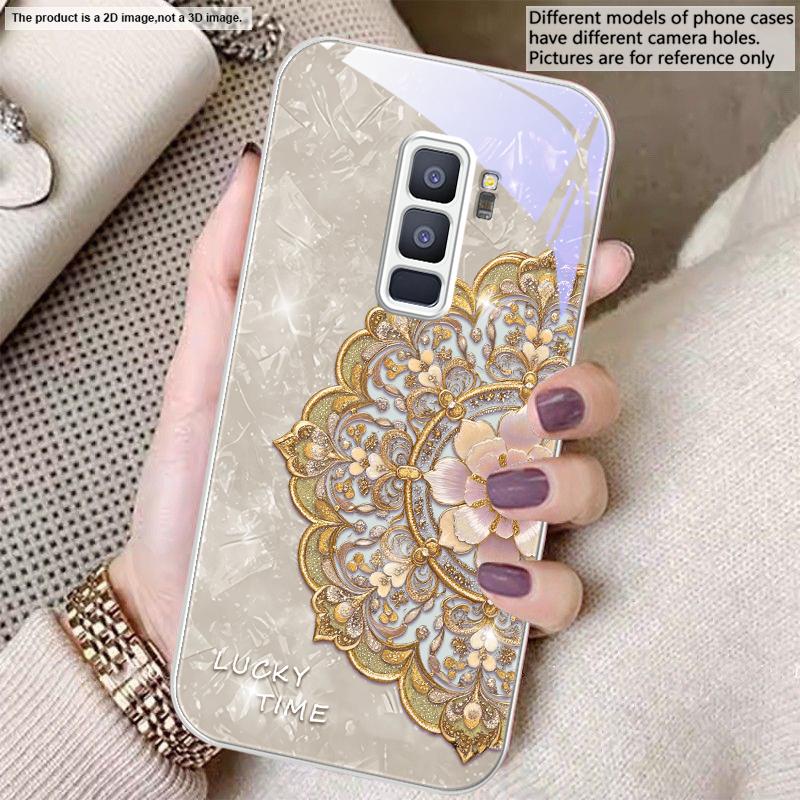 Ароматная Золотая Мандала Для Samsung S26 S22 S8 S9 S10 S20 Ultra S21 Pro S22 Plus S23 FE S24Ultra S25 Edge S24+ Стеклянный Чехол Для Телефона