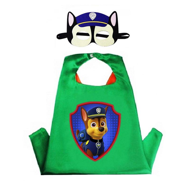 Привлекательный плащ и маска Щенячий патруль, костюм для косплея для детских маскарадных вечеринок