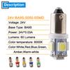 10PCS DC 12V 24V T11 T4W BA9S W6W 5050 5 SMD LED Bulb Car Truck Reading Map Dash Indicator Exterior Parking Marker Signal Light