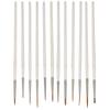 12 шт. нейлоновая кисть ручка для рисования художественные принадлежности инструмент для рисования белая деревянная ручка для коллекции поделок
