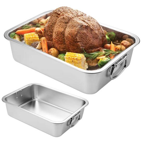 Casserole Baking Pan with Foldable Handles Easy To Clean Dishwasher Safe Non-stick Coating Dish Oven Cooking Pot