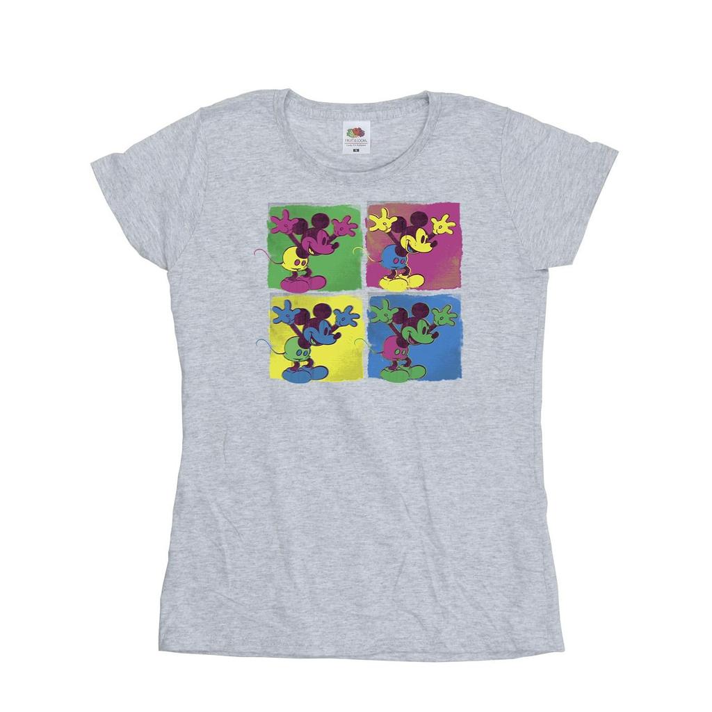 Disney Womens/Ladies Mickey Mouse Pop Art Cotton T-Shirt