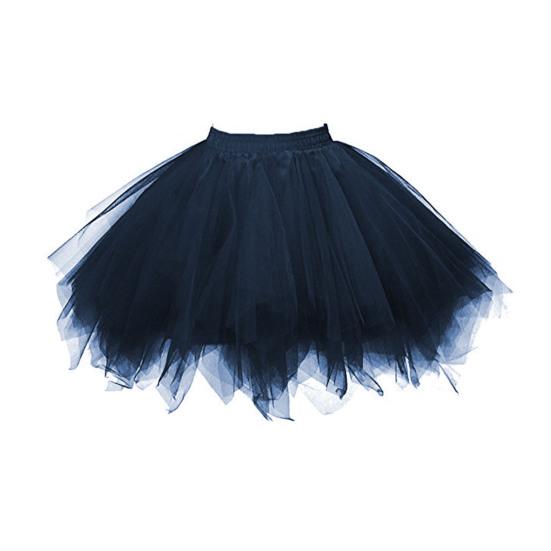 Women Tulle Skirt 50s Tutu Petticoat Elastic Waist Short Ballet Crinoline Petticoat Carnival Costume Underskirt