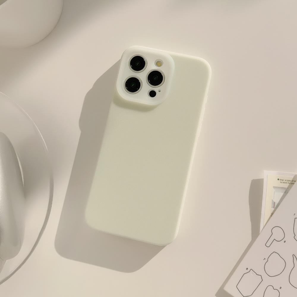 Жидкий Желейный 16 Подходит для Чехла iPhone iPhone 15 Защита от Падений 14promax Однотонный Простой 12 Всесторонний 13