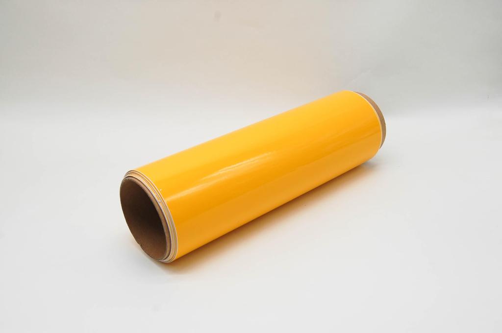 IlMondoMall Plain Wrapping Sheet with Air Grooves X Gloss (500 30cm, Yellow)