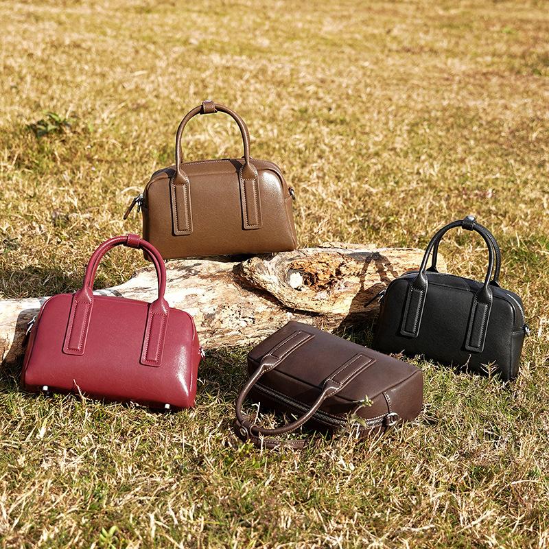 Женская сумка из натуральной кожи, осенне-зимняя сумка через плечо, винтажная сумка для поездок на работу, женская сумка через плечо Niche Premium Texture