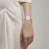 Casio 50 метров водонепроницаемость элегантный кварцевый механизм кожаный ремешок японские и корейские часы женские часы серебристый циферблат LTP-E306L-4A