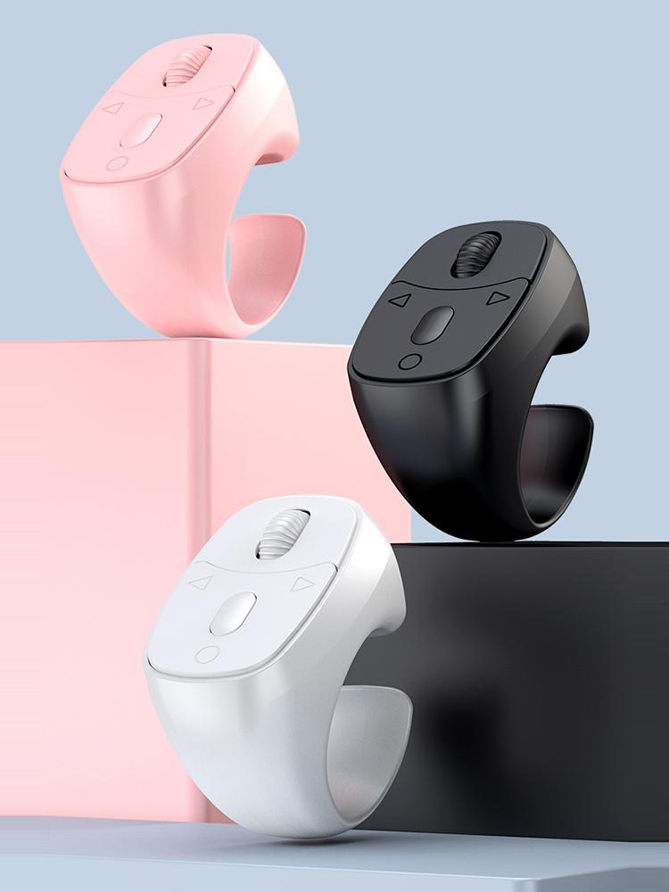 Bluetooth-совместимая 5.3 Пульт дистанционного управления Мышь Кольцо для пальца Мышь Дистанционное управление кончиком пальца Беспроводная кнопка затвора камеры Селфи