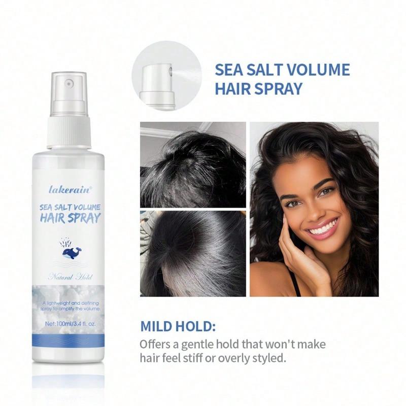 100ml Sea Salt Hair Volumizing Spray Hydrating Volumizing Hair Care with Textured Refreshing Hair Spray