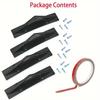 4pcs Car Shark Fin Universal Triangular Rear Bumper Diffuser Spoiler Protector Carbon Fiber Chassis Lip DecorationGood product
