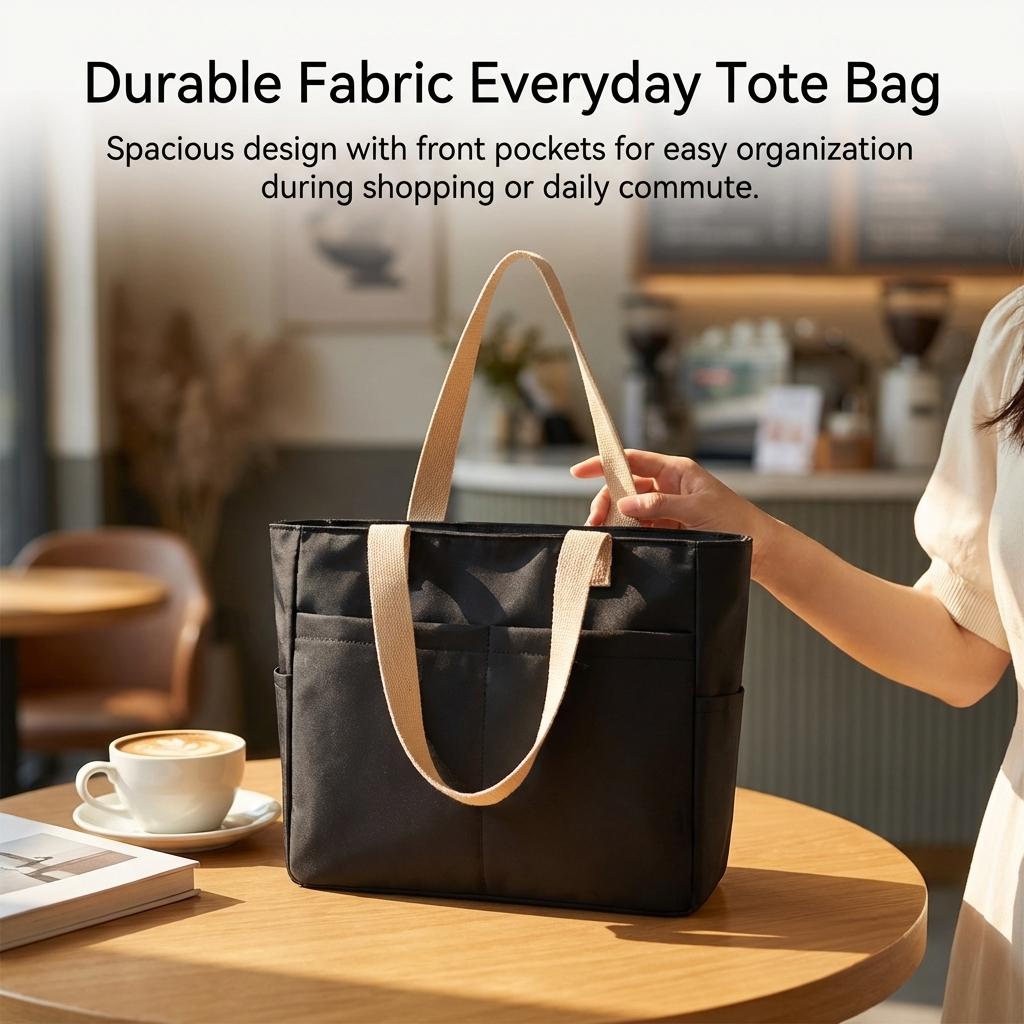 Large Capacity Oxford Cloth Tote Bag For Women Travel And Commute Durable Lightweight Handbag