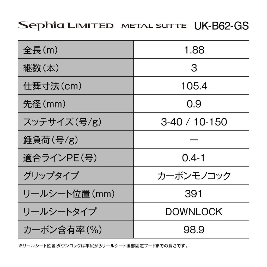 Спиннинг Shimano Eging 25 Sephia Limited Metal Sutte UK-B62-GS